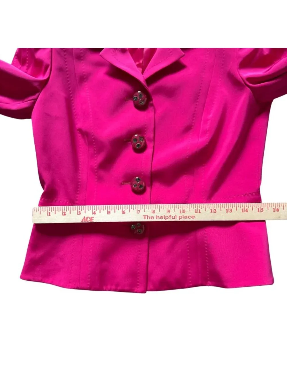 Escada Fuchsia Blazer Pencil Skirt Suit Set Women's 36 Pink - Picture 9 of 16